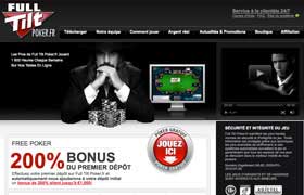 Accueil Full Tilt Poker